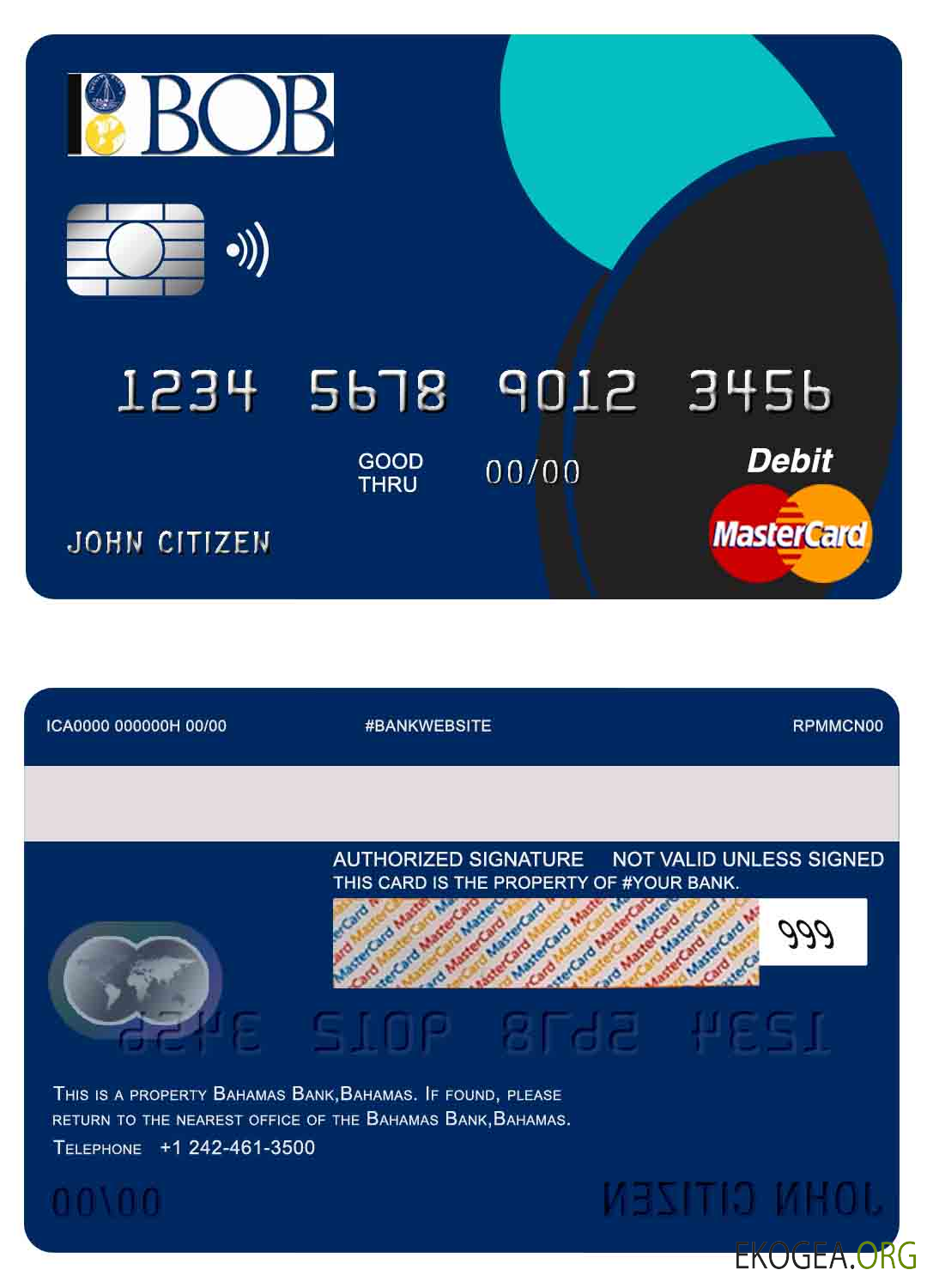 Banque des Bahamas Mastercard bancaire des Bahamas